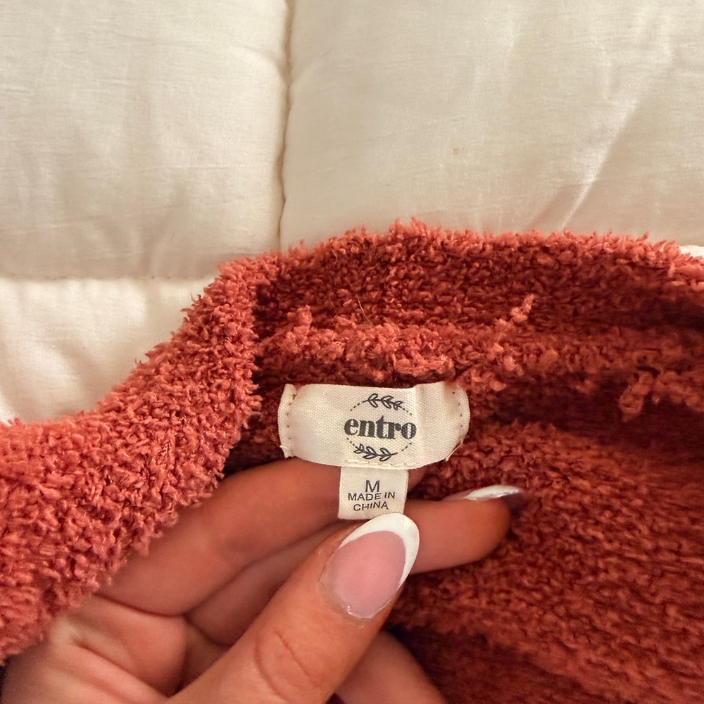 Entro Rust Open-Front Cardigan - Picture 3 of 3